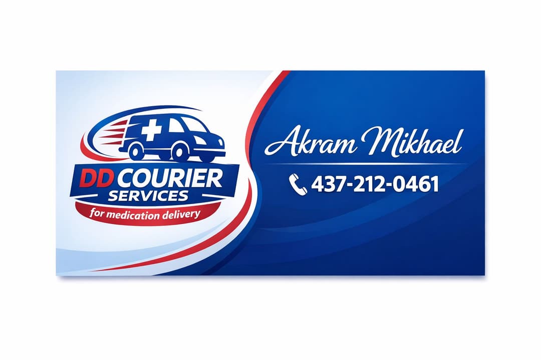 DD Courier Services Contact Card